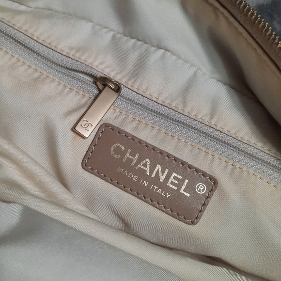 CHANEL Handbag Nylon jacquard with beige Leather - Picture 13 of 15